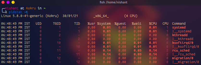 pidstat usage