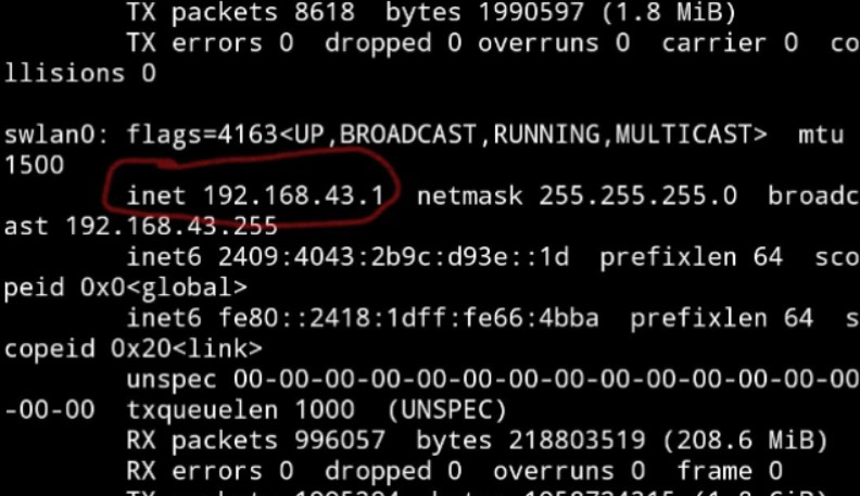 d1's IP address