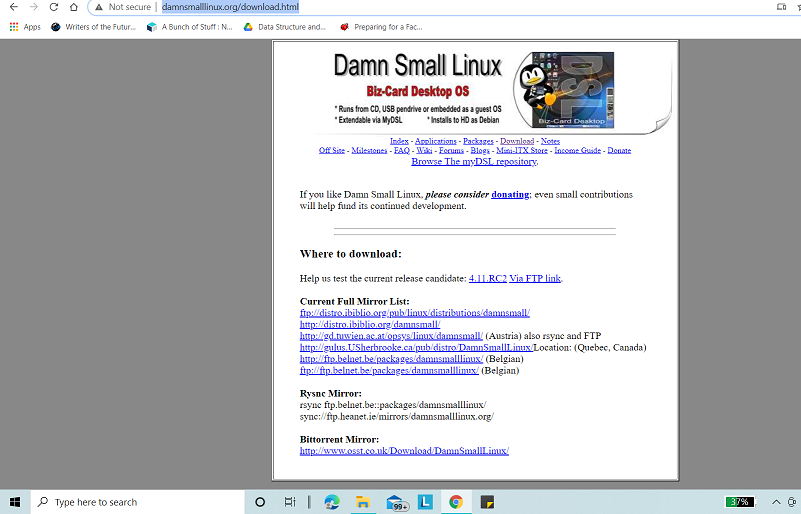 damn small linux iso download