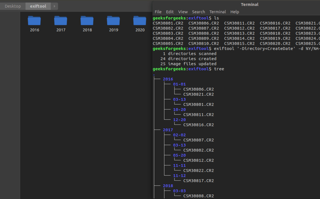 exiftool Application