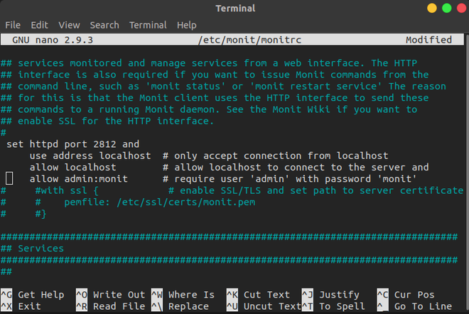 sample monit file for monitoring a daemon