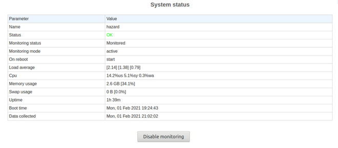 Configuration for Web-Interface