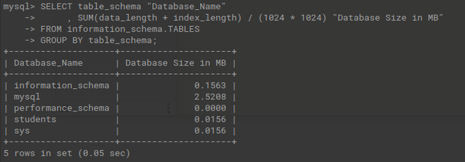 checking-mysql-database-size-in-linux-geeksforgeeks