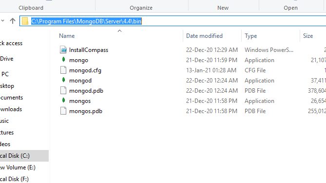 install mongodb on windows no .msi file