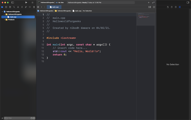 ide for mac c++