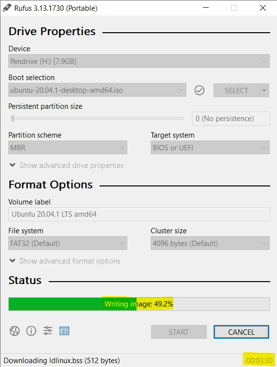 linux dvd to iso image file