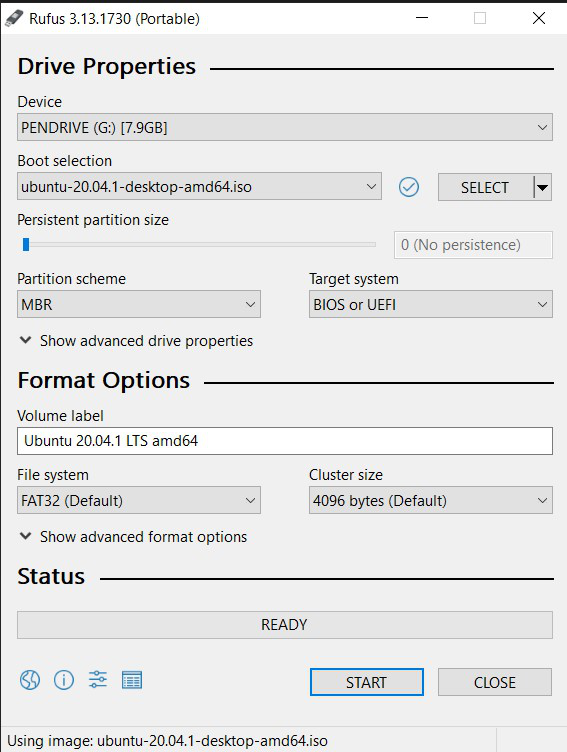 windows 10 write linux iso to usb