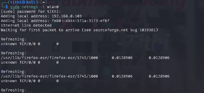 How to Monitor Network Traffic in Linux With nethogs