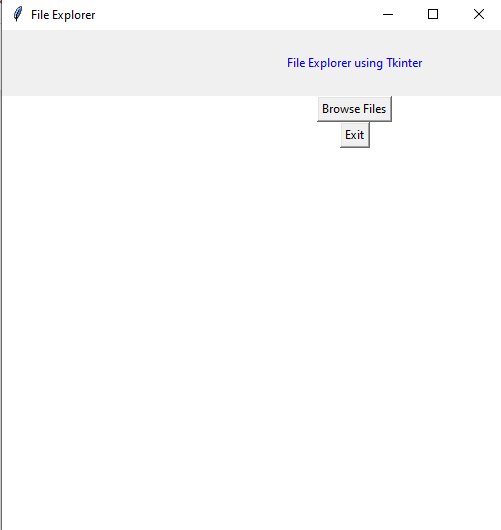 File Explorer in Python using Tkinter - GeeksforGeeks