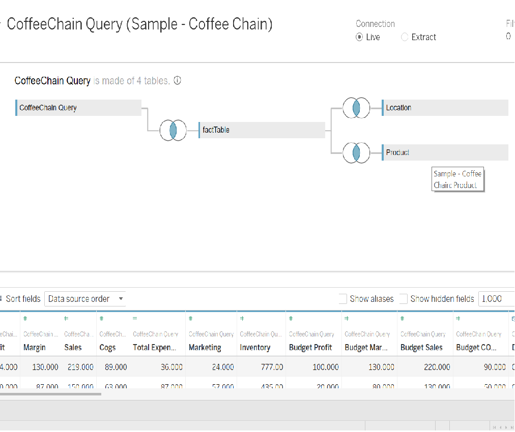 Data Blending in Tableau