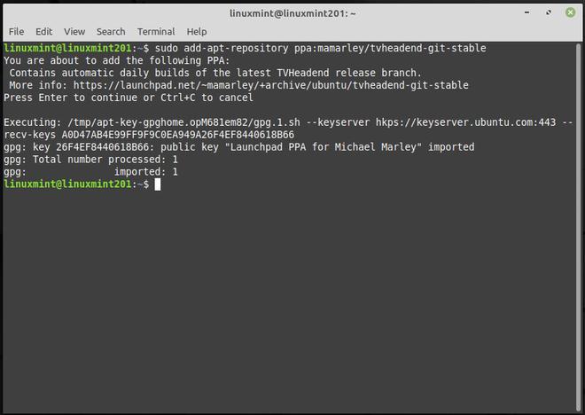 Install Open Source TV Streaming Server TvHeadend in Linux Mint