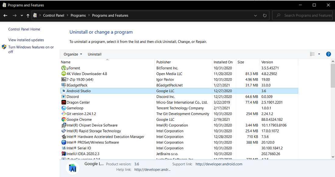How to Completely Uninstall Android Studio on Windows? - GeeksforGeeks