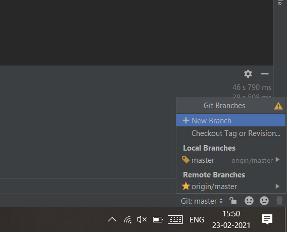 How to Create a New Branch on GitHub using Android Studio? - GeeksforGeeks