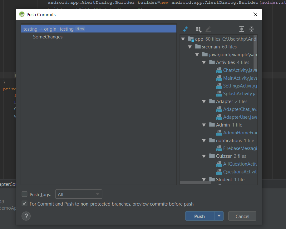 How to Create a New Branch on GitHub using Android Studio? - GeeksforGeeks