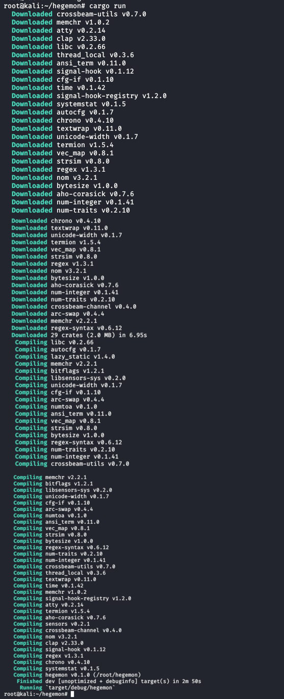 Hegemon a Modular System Monitoring Tool for Linux