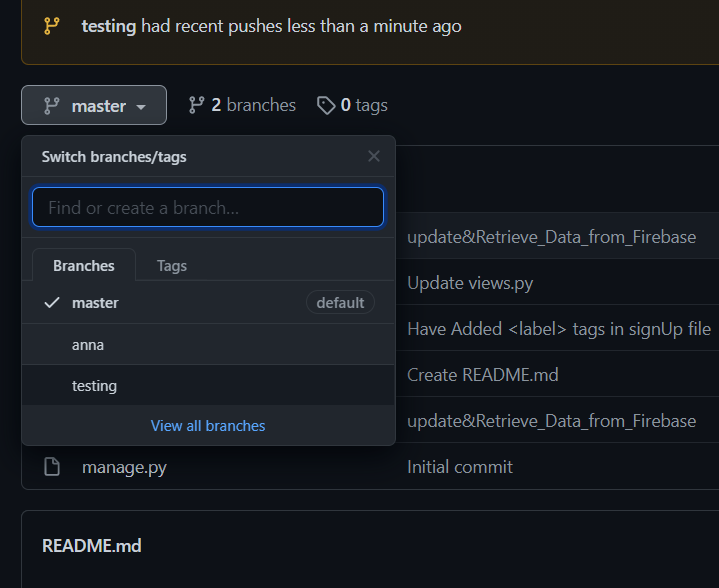 github desktop open fork branch