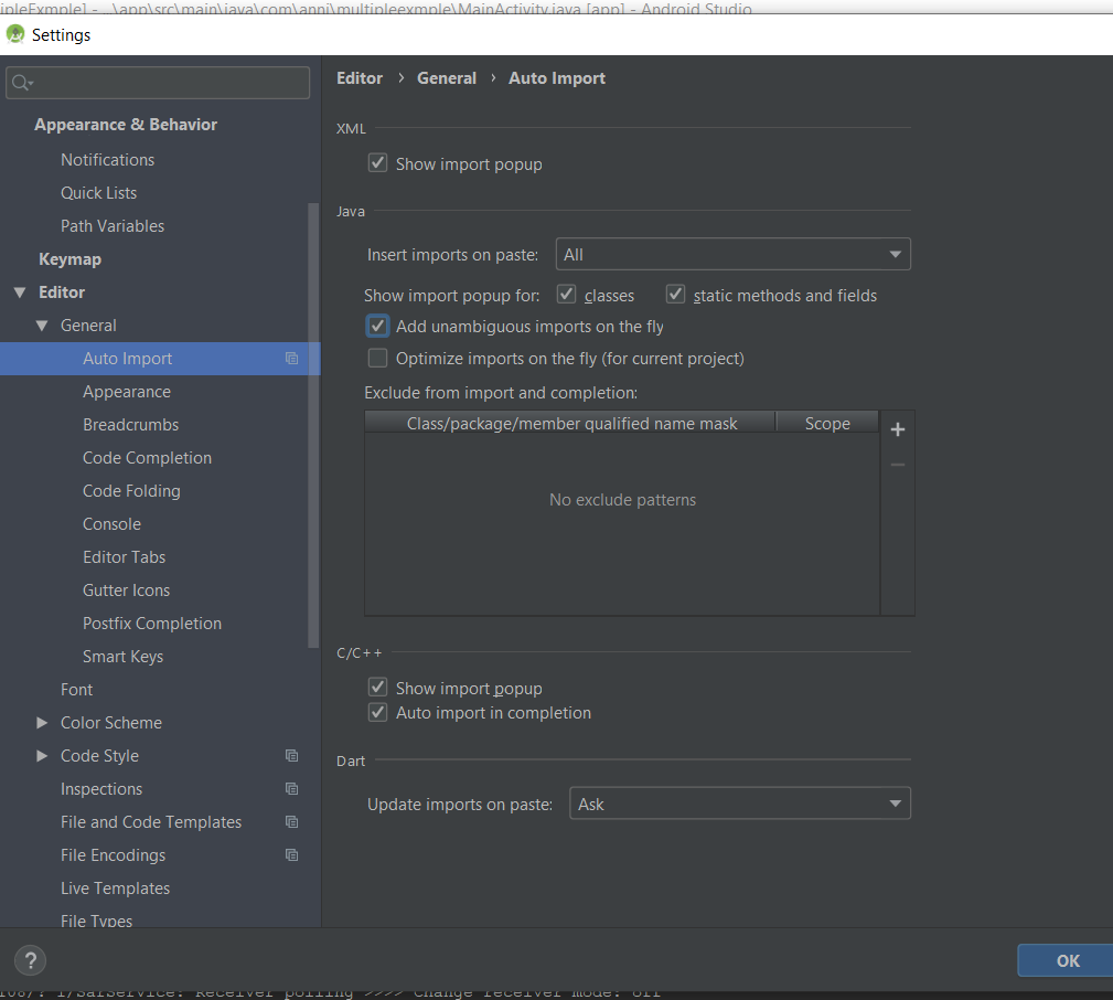 alt l shortcut android studio for mac