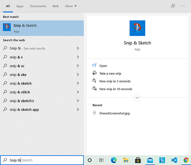 How to use Snip and Sketch in Windows 10