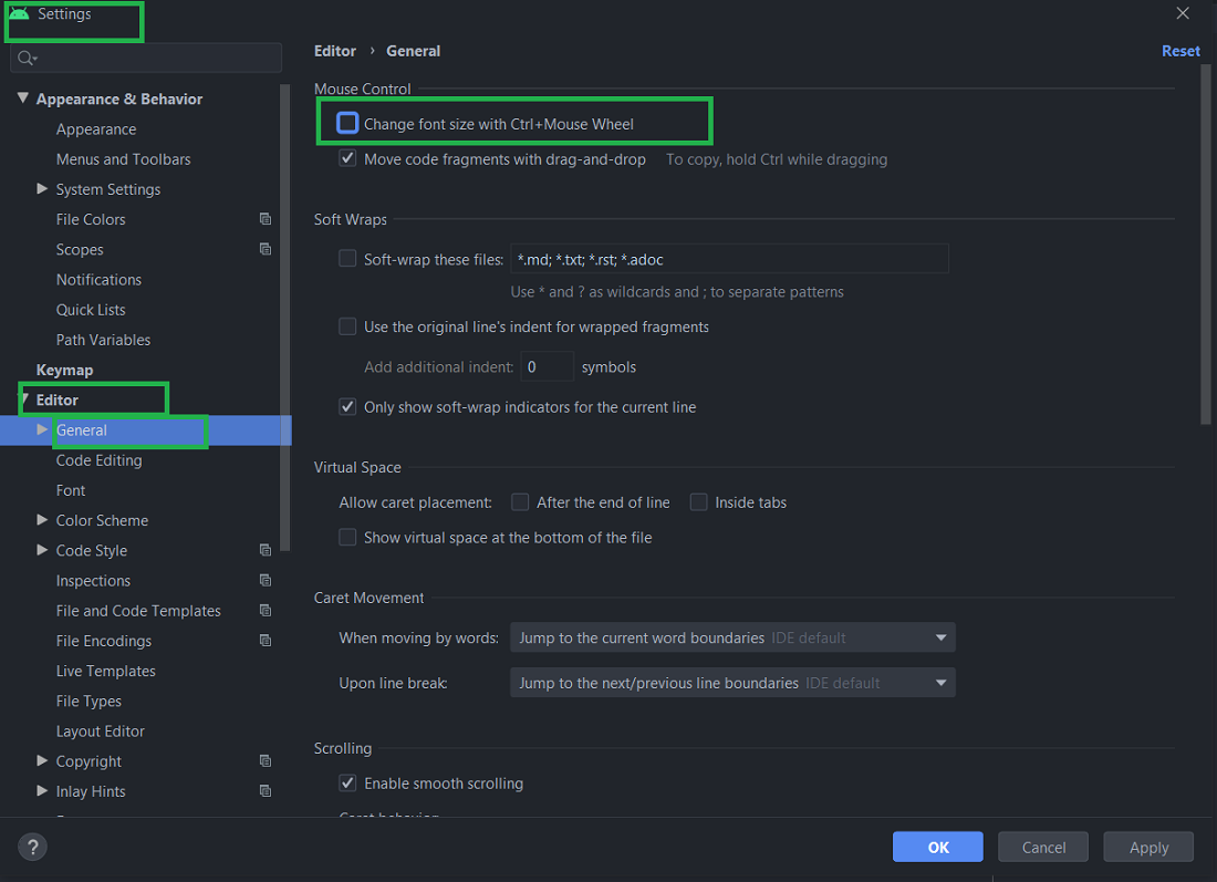 Tutustu 48+ imagen android studio font size