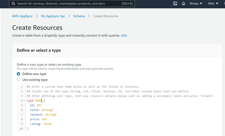 Amazon Web Services - Creating an AppSync GraphQL API - GeeksforGeeks