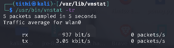 Linux vnstat a Console Network Traffic Monitoring Tool