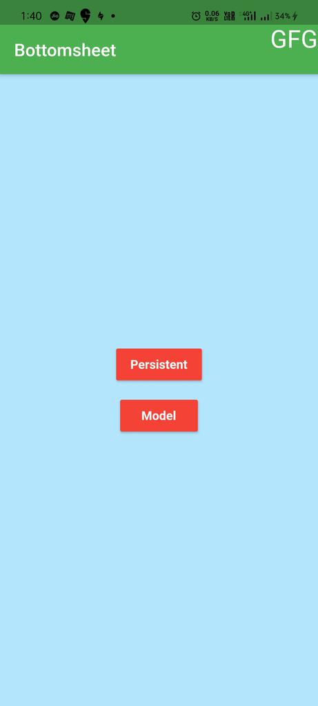 Bottomsheet in Flutter - GeeksforGeeks
