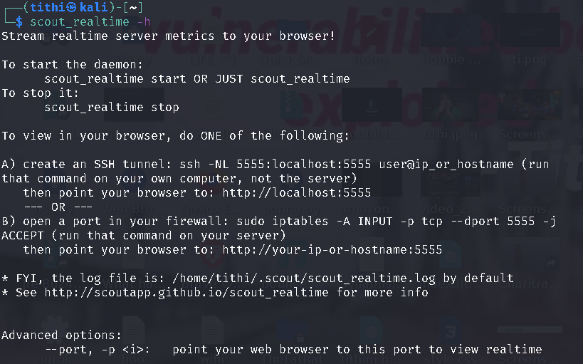 Scout_Realtime Monitor Server and Process Metrics in Linux