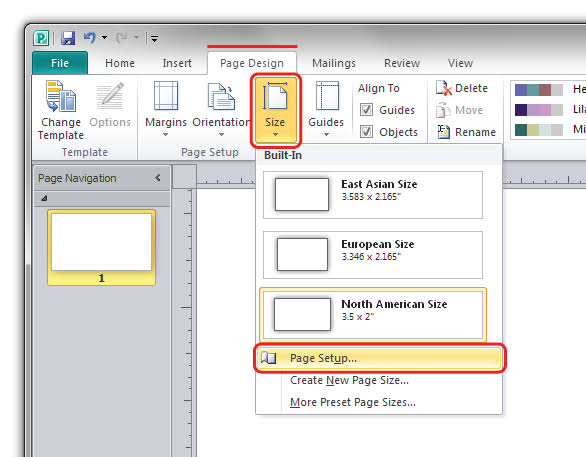 parts of microsoft publisher 2022