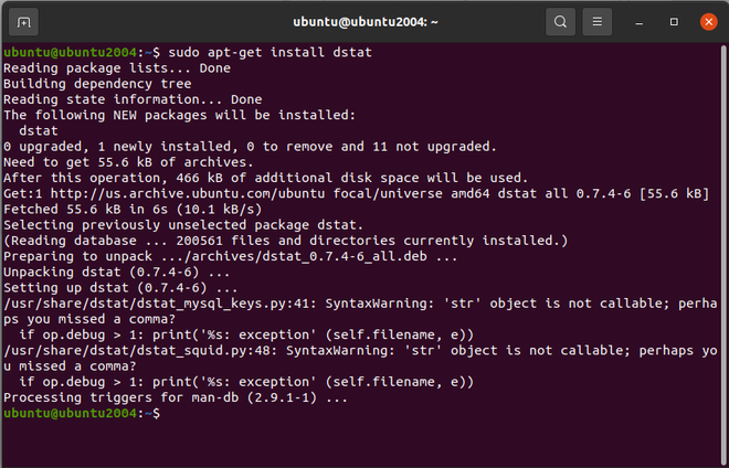 dstat  Monitor Processor, Memory, Network Performance on Linux