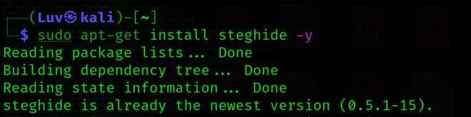 Installation of Steghide Tool in Linux