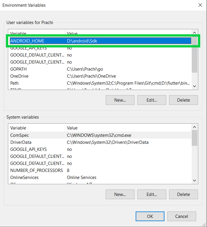 android studio sdk location