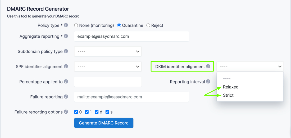 DKIM Identifier alignment