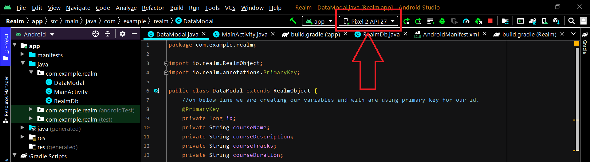 How to View and Locate Realm Database in Android Studio? - GeeksforGeeks