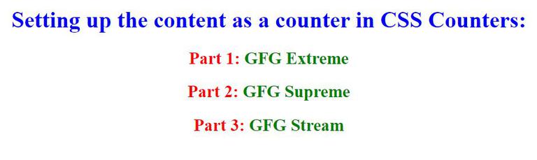 How to Set the Content as a Counter in HTML? - GeeksforGeeks