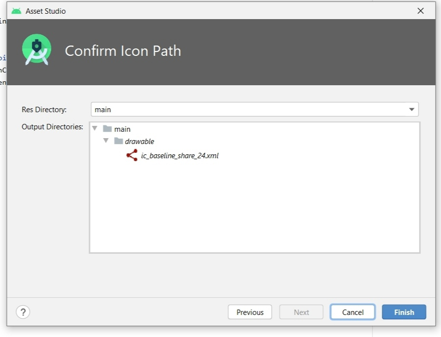 android studio icon constructor