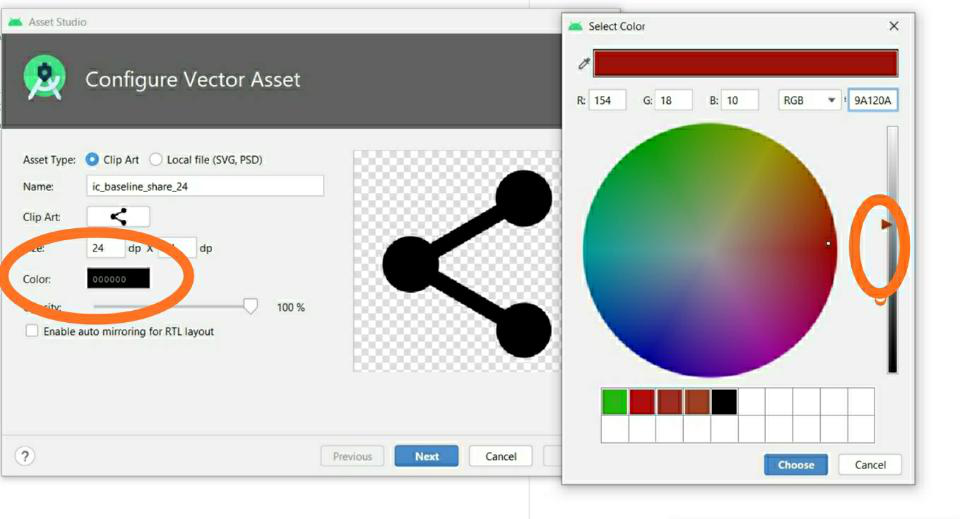 how to make a button with an icon android studio