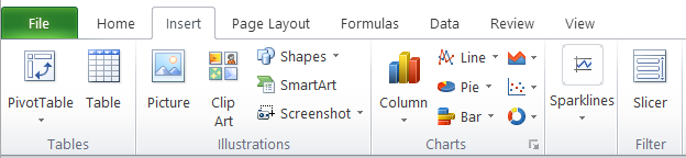 Go to Insert and select Clustered Column chart.