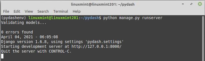 pydash a python app for monitoring your linux server