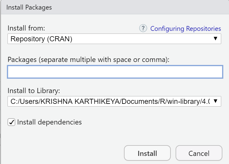 Install Multiple Packages In R