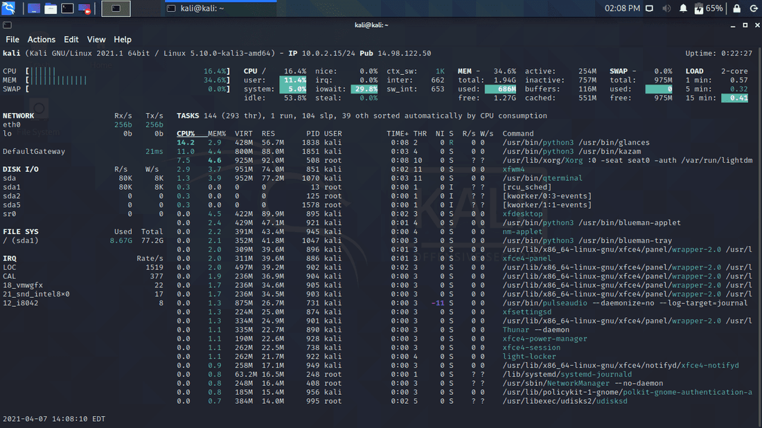 Use Glances to Monitor Remote Linux in Web Server Mode