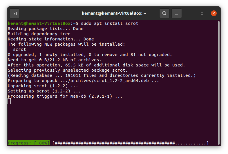 Shell Script To Take A Screenshot Geeksforgeeks