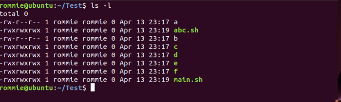 Shell Script to List the Files that have Read, Write and Execute Permissions