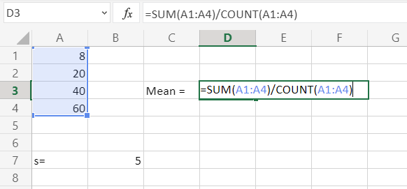 percent standard deviation equation