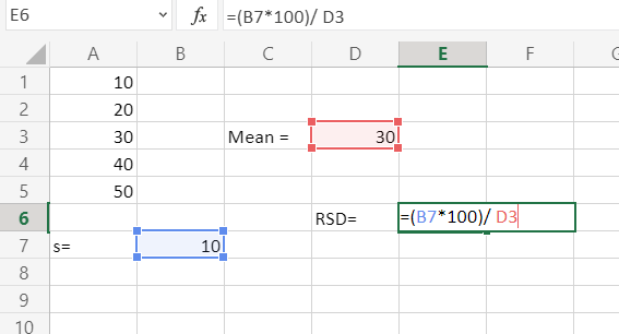 Rsd calculator on sale