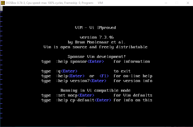 how-to-install-and-use-vim-on-dosbox-geeksforgeeks