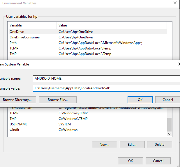 android sdk location