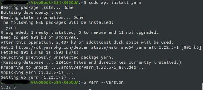 yarn install mac