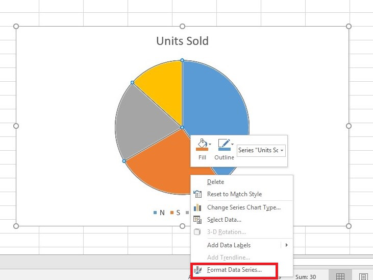 How to Rotate Pie Charts in Excel?