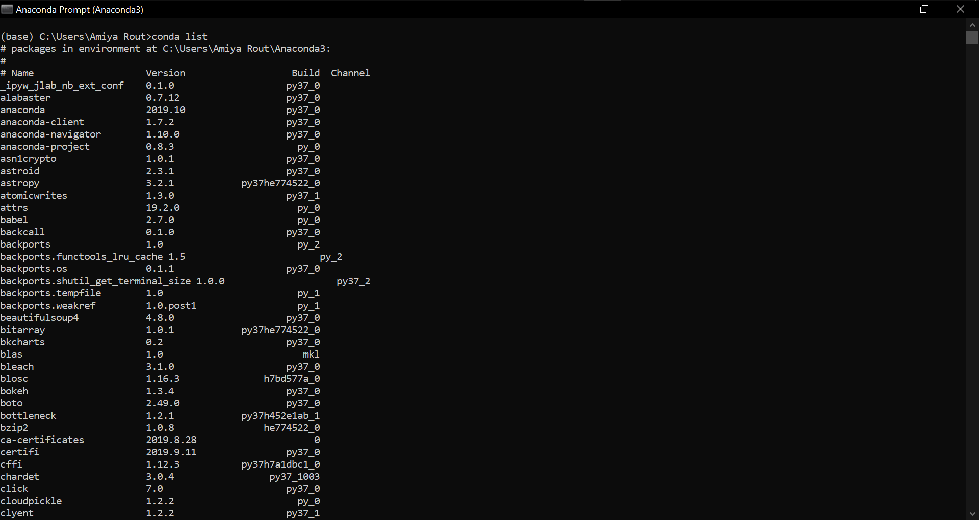 conda install pandas