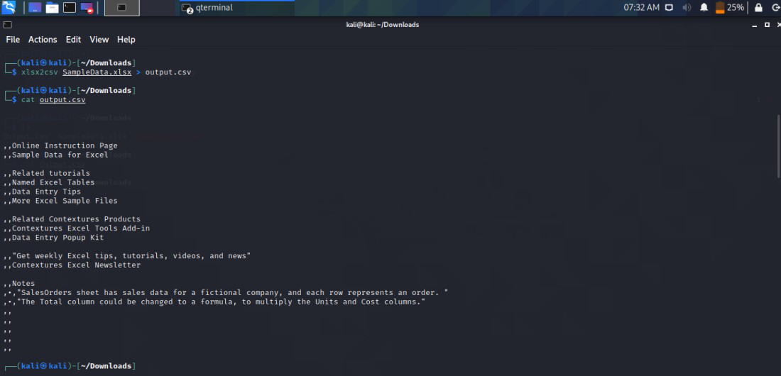 Methods To Convert Xlsx Format Files To Csv On Linux Cli Geeksforgeeks